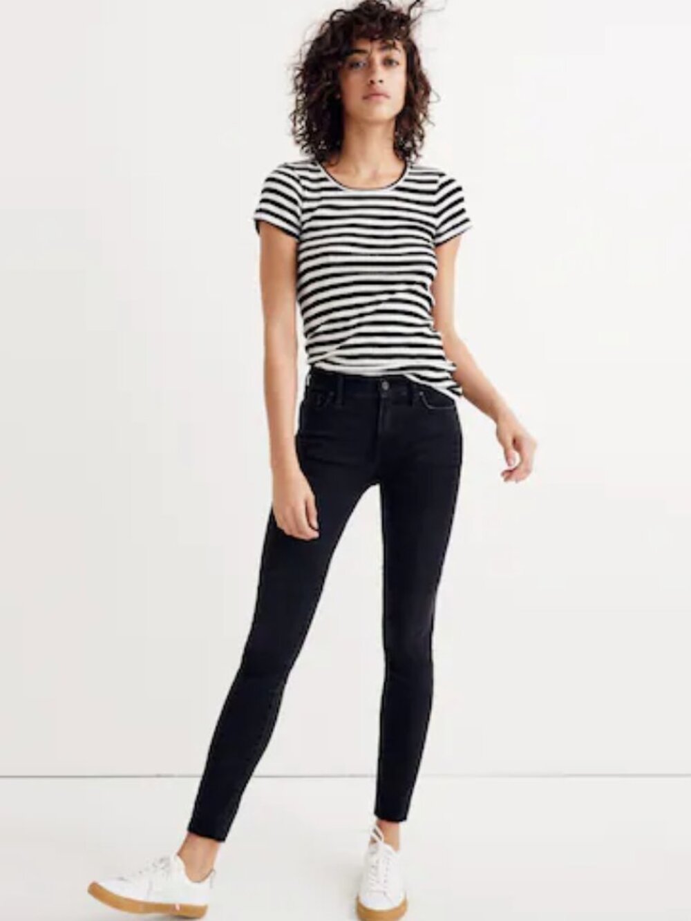 Madewell 9" High Riser Skinny Skinny Jeans in Lunar Wash